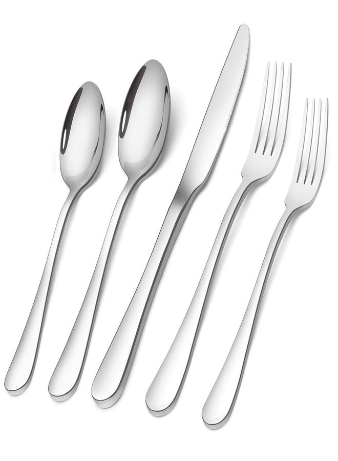 sharecook Silverware Set,SHARECOOK 20-Piece Stainless Steel Flatware Set,Kitchen Utensil Set Service for 4,Tableware Cutlery Set for Home and Restaurant, Dishwasher Safe - Image 1